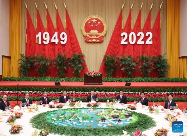 China's State Council Holds National Day Reception