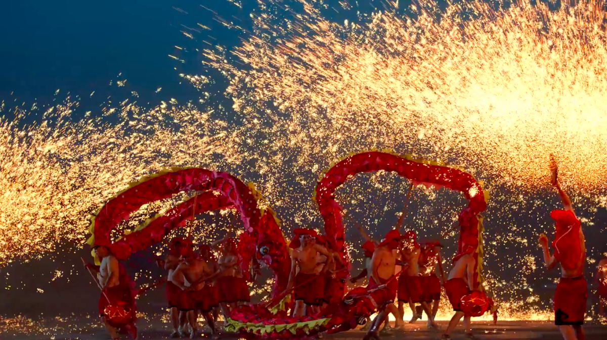 Tongliang dragon dancing featuring in Kai's Amos the Amazing book promo trailer.