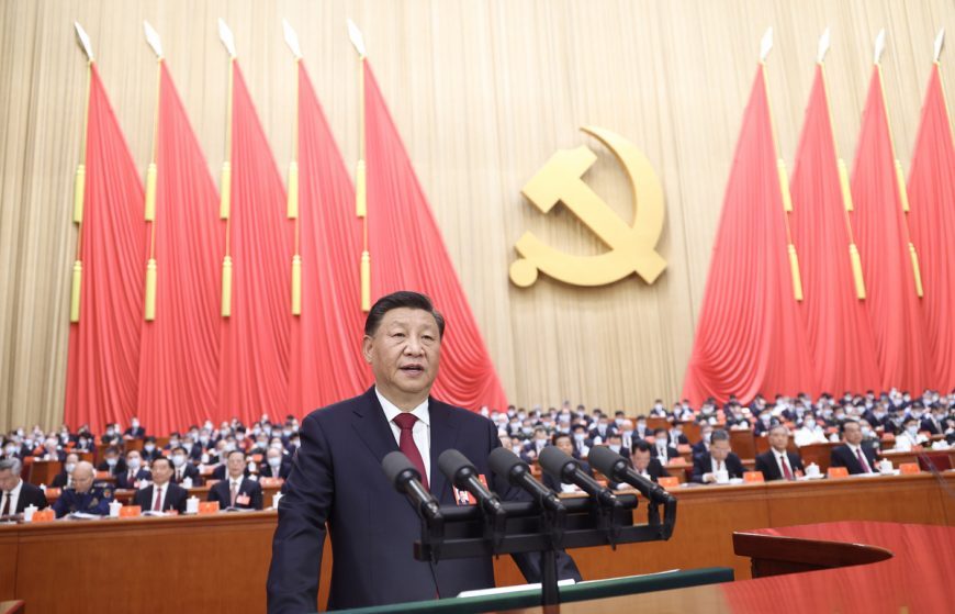 Xi Jinping delivers a report to the 20th National Congress