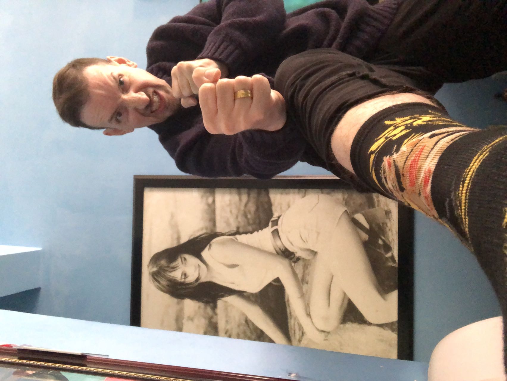 The most amazing Bruce Lee socks ... a reward for a job well done!