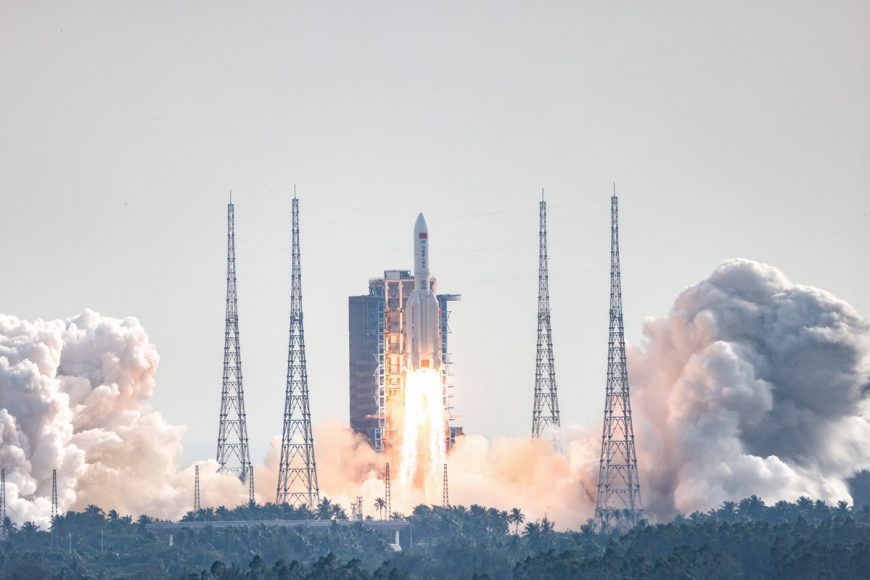 China's Mengtian space lab module is launched at the Wenchang Space Launch Center in the southernmost island province of Hainan, Oct 31, 2022