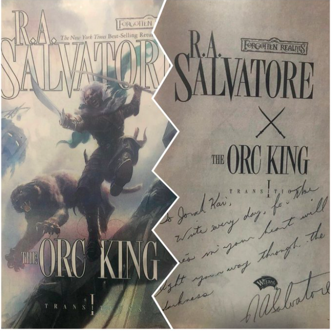 Inspiration from beloved fantasy author, R.A. Salvatore.