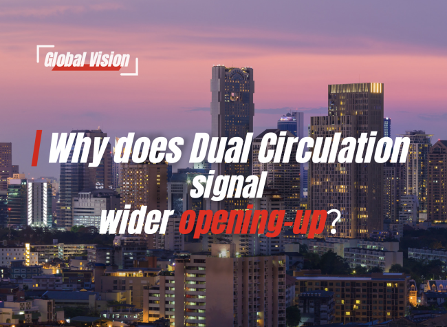 Why does Dual Circulation Signal Wider Opening-up?