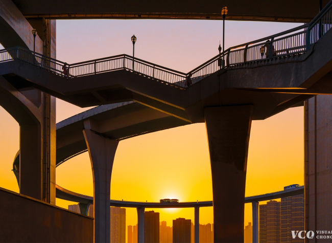 Visual Chongqing | Overpass Flyover at Sunset