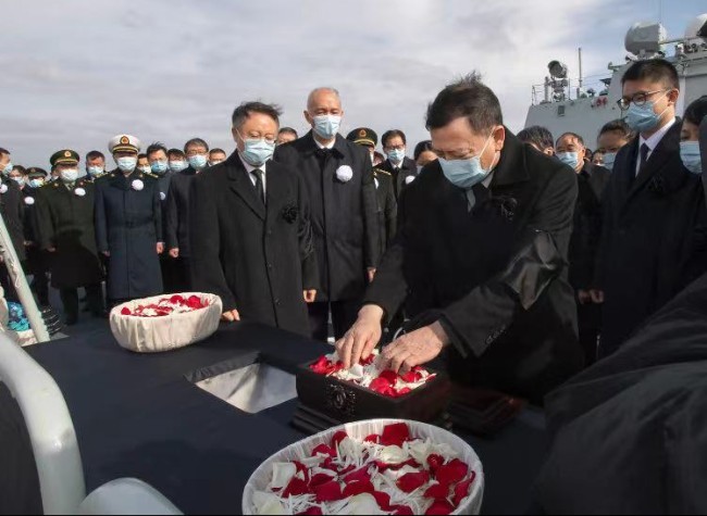 Ashes of Jiang Zemin Scattered into the Sea