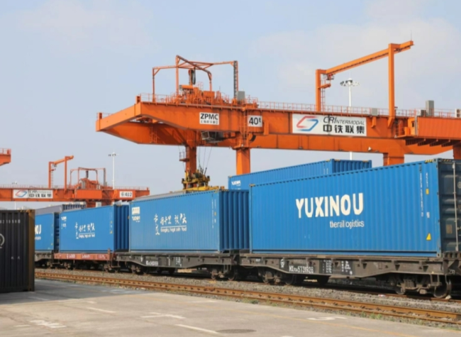 China Rail Express Shipped 50 Int'l Trains of Electronic Products via Chongqing During Spring Festival