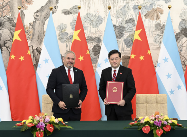 China, Honduras Establish Diplomatic Relations