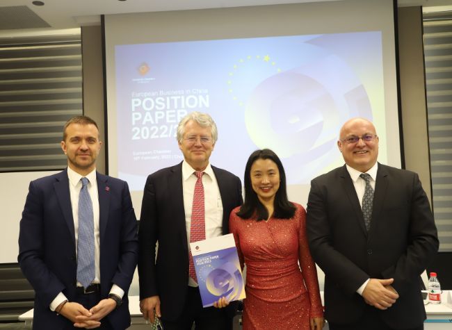 European Chamber of Commerce in China releases Position Paper 2022/2023