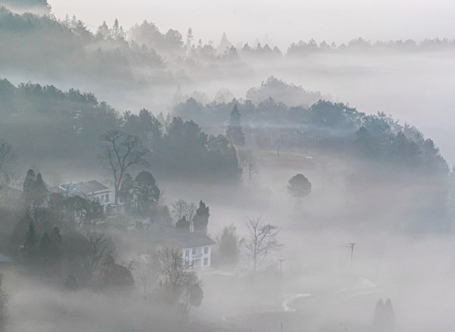 Visual Chongqing | The Village in Ink Painting