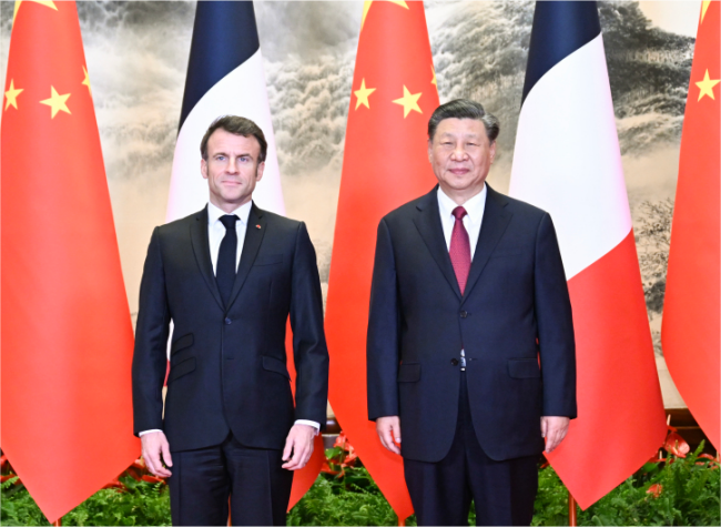 Xi Holds Talks With French President on Cooperation, China-EU Relations, Ukraine Crisis