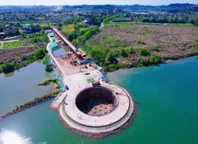 Another World's Record High-speed Rail Bridge Construction in SW China Marked Progress