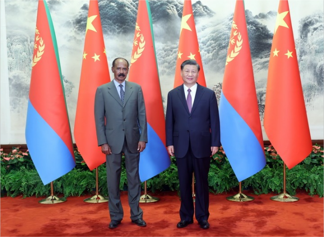Xi Holds Talks With Eritrean President