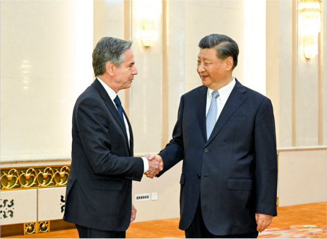 Xi Meets Blinken in Beijing