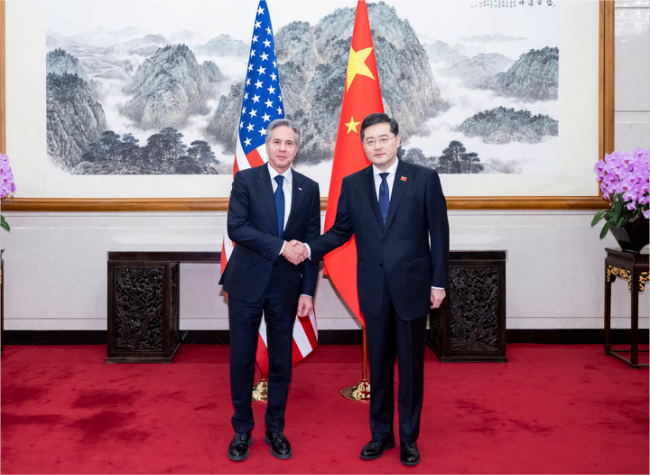 Chinese FM Meets With U.S. Secretary of State