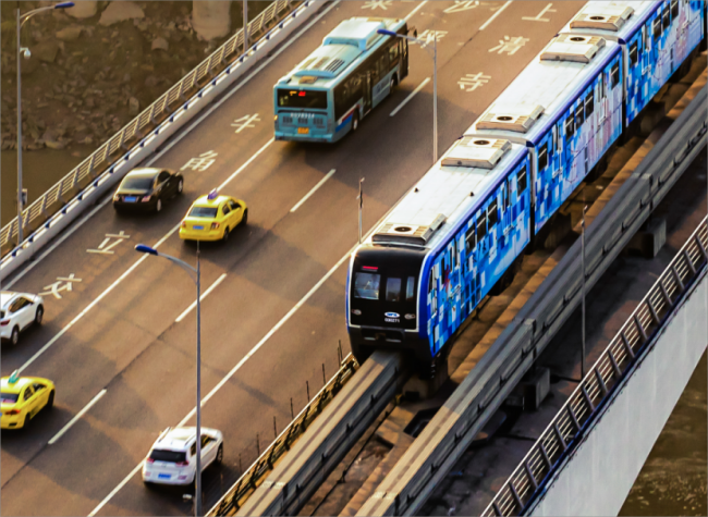 Green Elements and Big Data Integrate Transportation in Chongqing