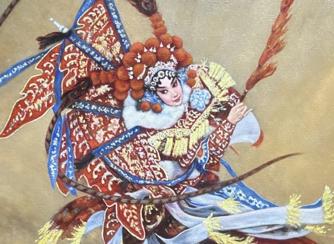 Oil Painting Exhibition Themed on Peking Opera on Display in Chongqing