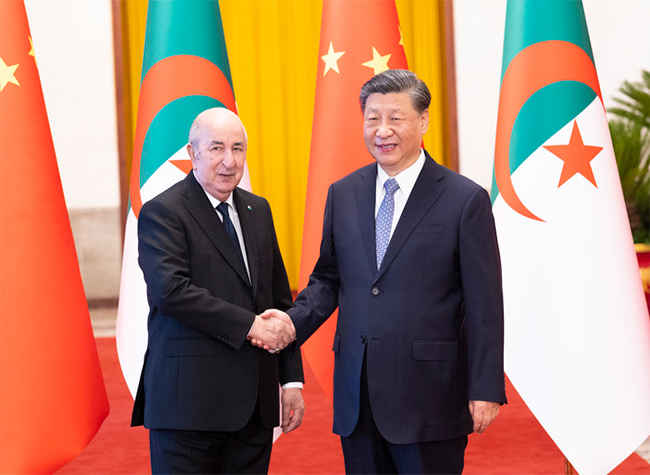 Xi Holds Talks With Algerian President