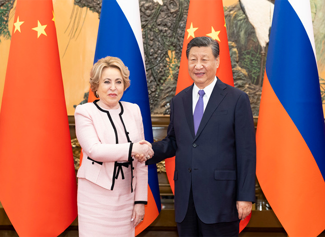 Xi Meets With Russian Federation Council Speaker