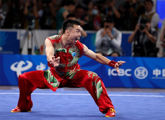 Chinese Wushu Athlete Claims First Gold at Chengdu FISU Games