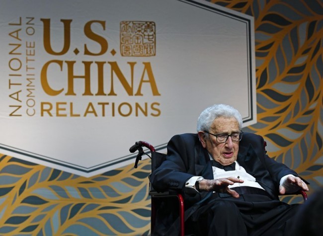 Peaceful, Cooperative U.S.-China Relationship Essential for World, Says Kissinger