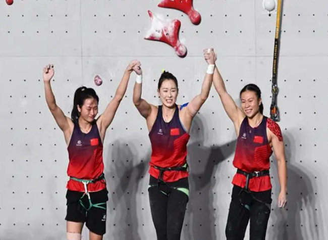 China Clinches First Climbing Gold Medals in Asian Games History