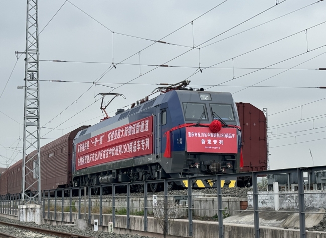 Freight Train Facilitates Chongqing's Auto Exports to Global Markets