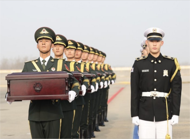 Remains of 25 CPV Soldiers Returned to China
