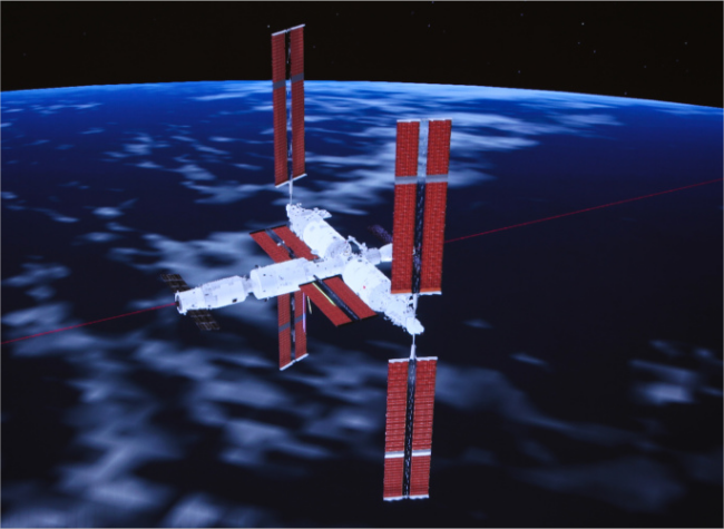China's Cargo Craft Tianzhou-7 Docks with Space Station Combination
