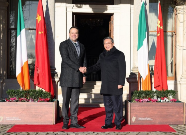 Chinese Premier Says China, Ireland Should Regard Each Other as Key Cooperative Partners