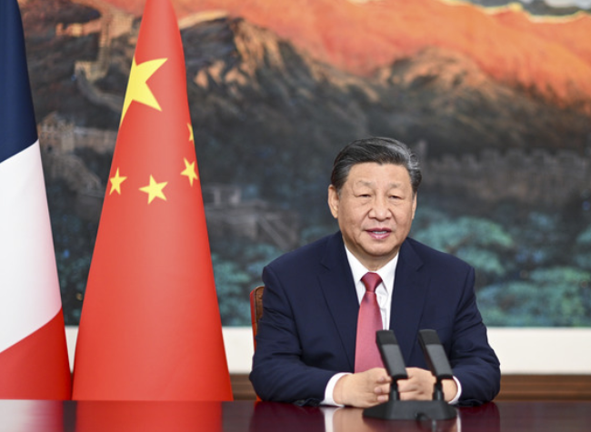 Xi Delivers Video Speech to Reception Celebrating 60th Anniversary of China-France Diplomatic Relations