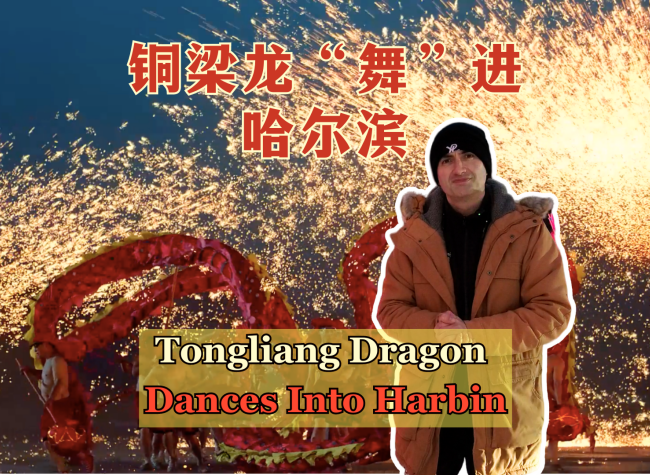 Tongliang Fire Dragon Sparks New Year Blessings in Harbin