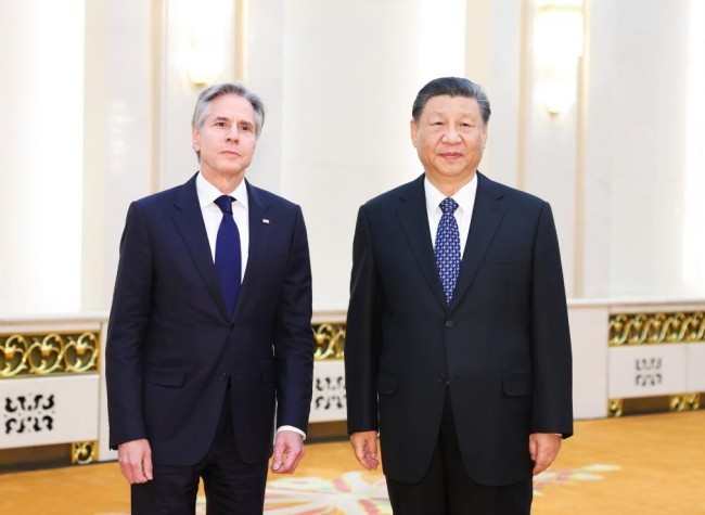 Xi Meets U.S. Secretary of State