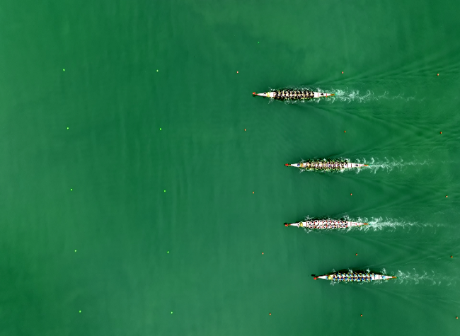 19 Teams Compete for Dragon Boat Racing in Chongqing, Celebrating Upcoming Festival