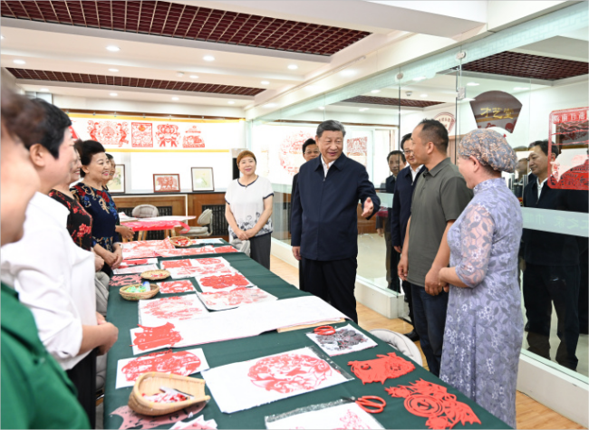 Xi Inspects Northwest China's Ningxia