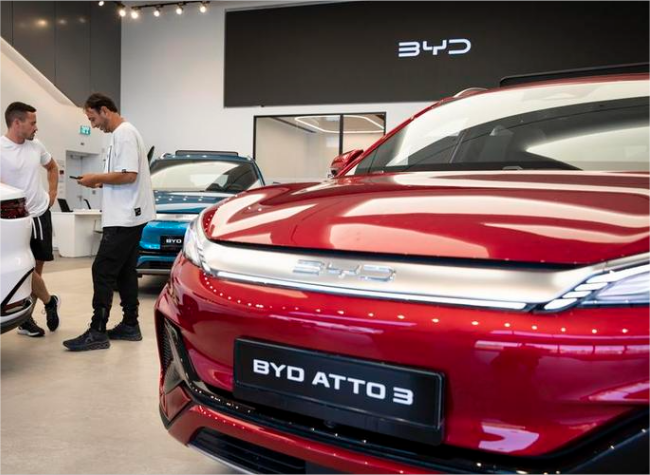 Chinese Automaker BYD Leads Israel's Electric Car Sales in Jan.- Aug.