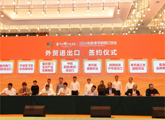 Chongqing Fengjie Navel Orange Ordering Meeting Achieves Over 1 Billion Yuan in Sales