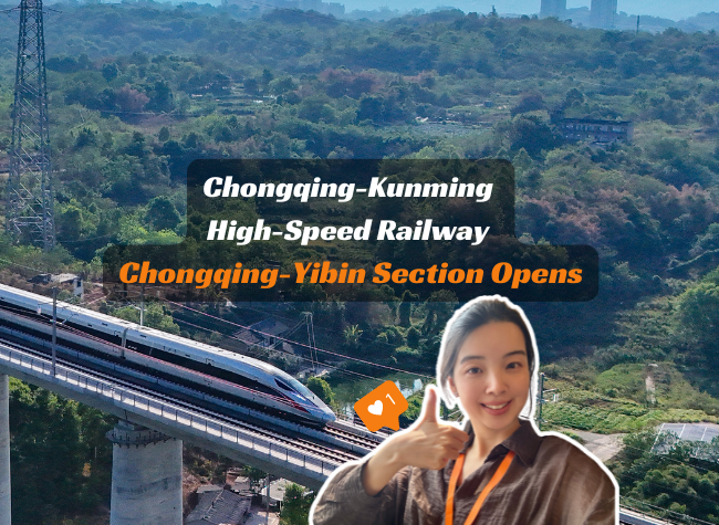 Chongqing-Yibin Section of Chongqing-Kunming High-speed Railway Opens | Vlog