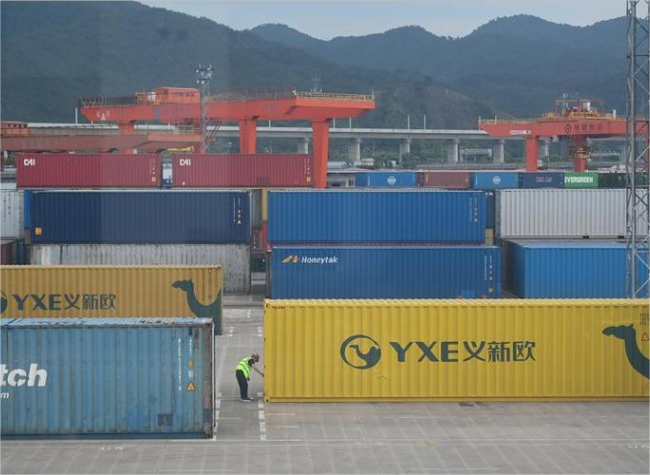 China's Small Commodity Hub Celebrates Decade of China-Europe Freight Train Expansion