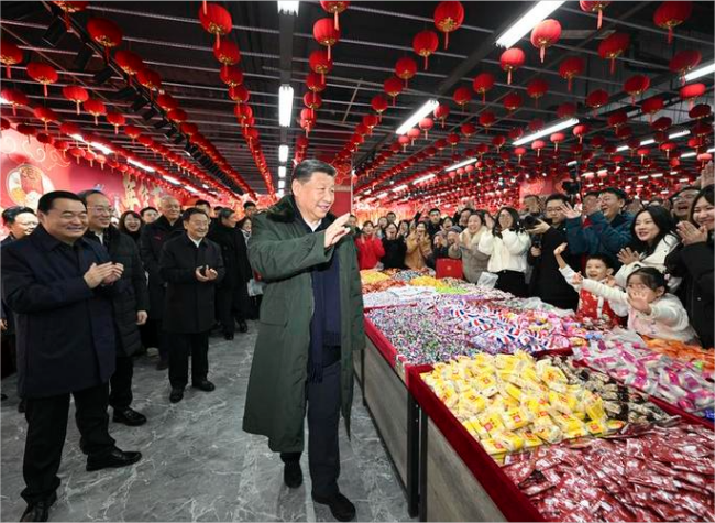 Xi Extends Spring Festival Greetings to All Chinese During Inspection Tour
