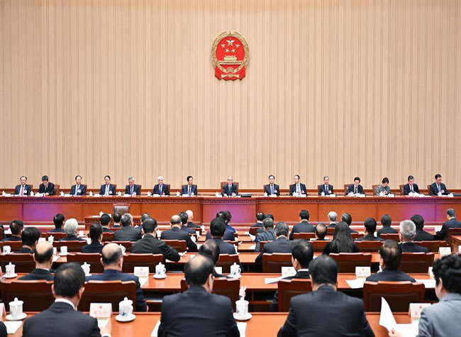 Presidium of China's Annual Legislative Session Holds 3rd Meeting