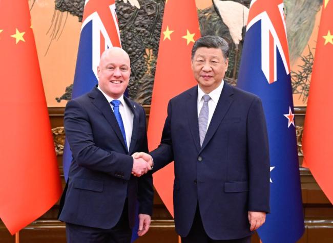 China, New Zealand should place greater emphasis on cooperation: Xi