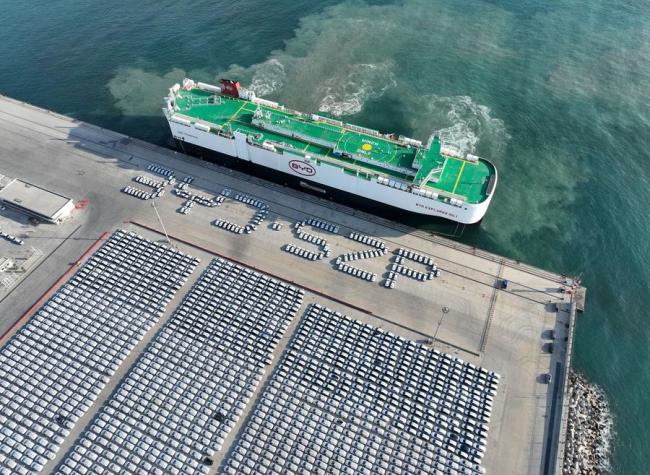 BYD expands EV export capacity with fifth car carrier delivery