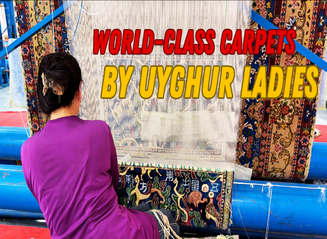 World-Class Handmade Carpets from Uyghur Ladies