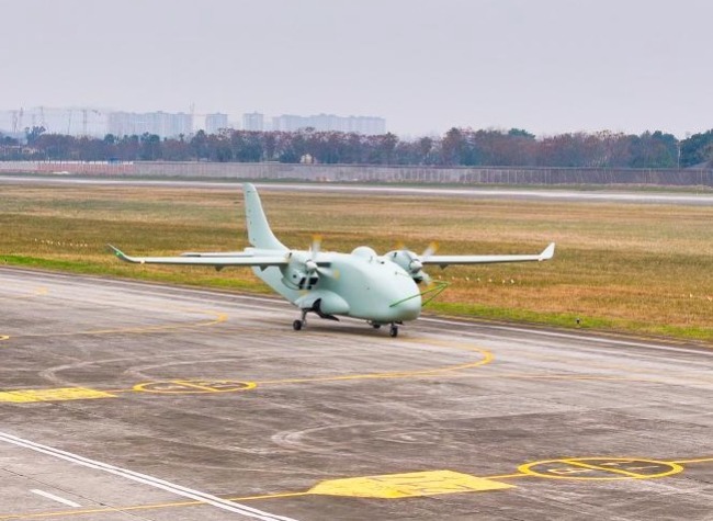 World's First Hybrid-Powered Unmanned Cargo Aircraft Takes Off on Maiden Flight in China