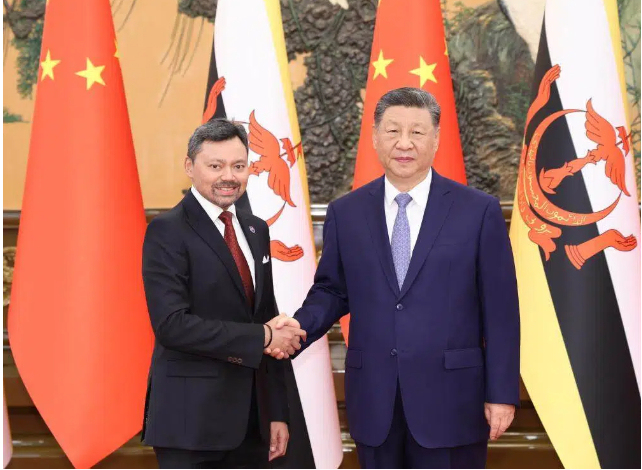 Xi meets Brunei's Crown Prince, Calling for Deepening Practical Cooperation