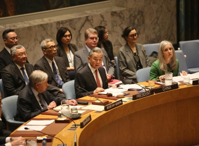 Chinese FM Highlights China's Contributions to UN Cause