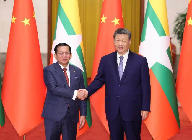 Chinese President Holds Talks With Myanmar Counterpart on Boosting Cooperation
