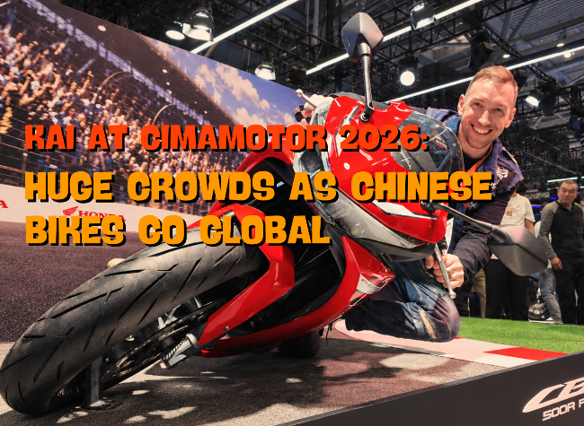 Kai at CIMAMotor 2026: Huge Crowds as Chinese Bikes Go Global | Video